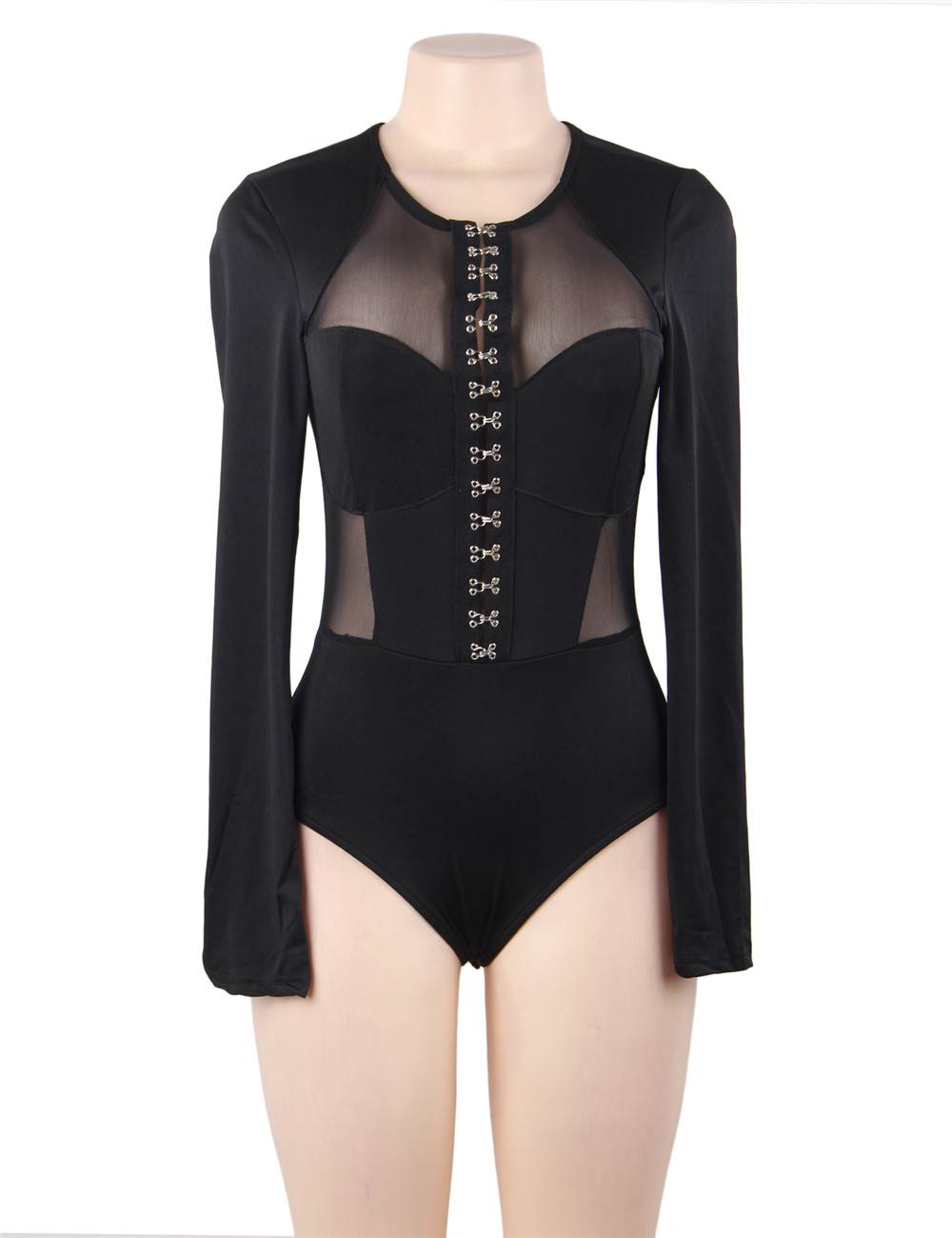 LONG SLEEVE MESH BODYSUIT