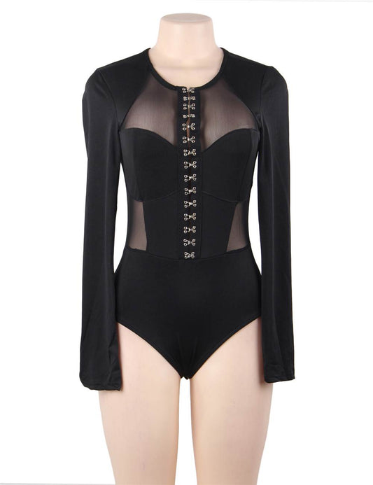 LONG SLEEVE MESH BODYSUIT