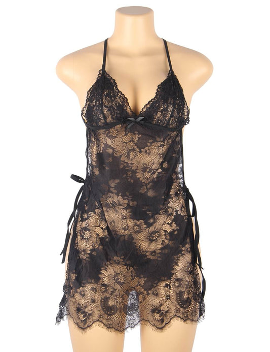 THIN HALTER NIGHTDRESS