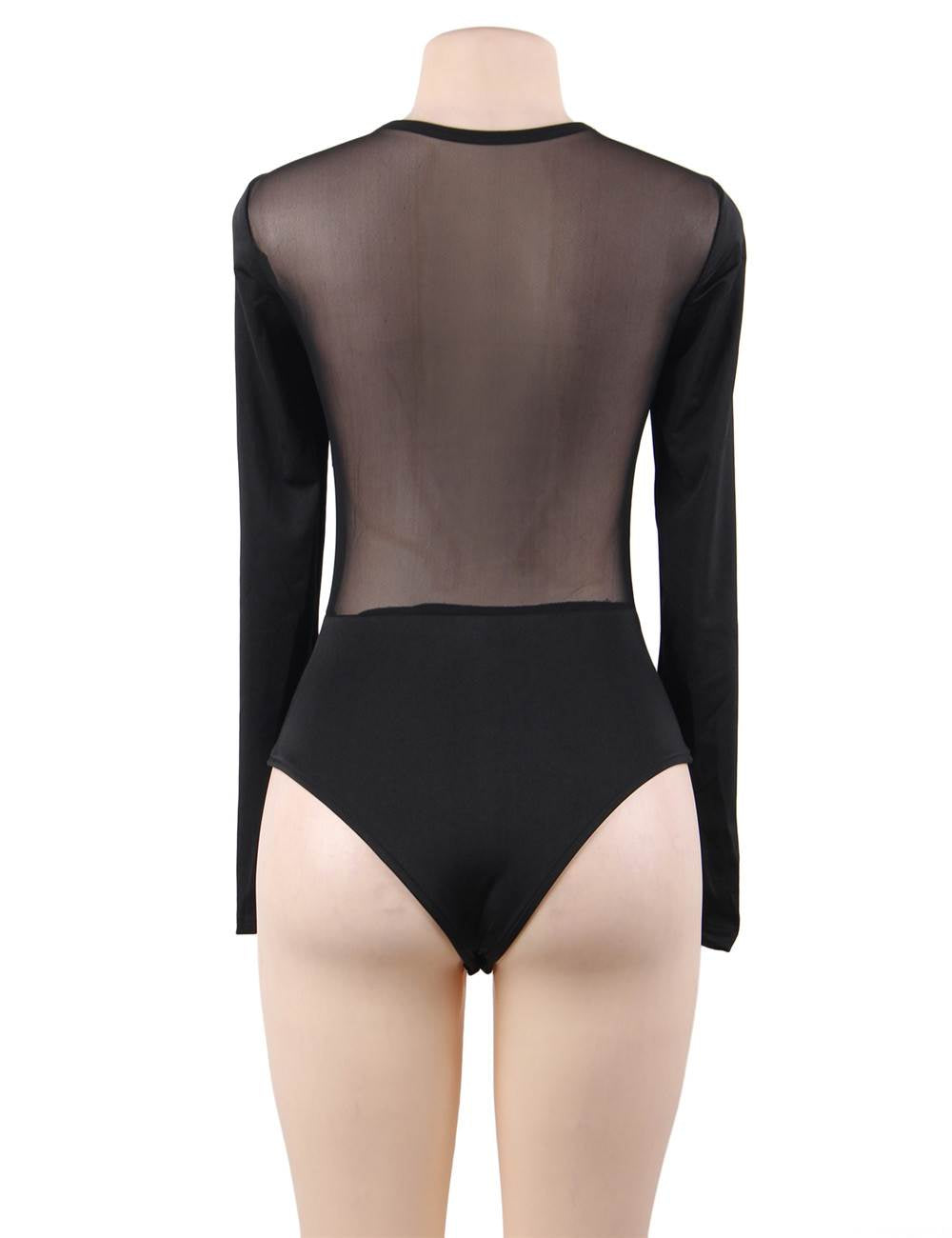 LONG SLEEVE MESH BODYSUIT