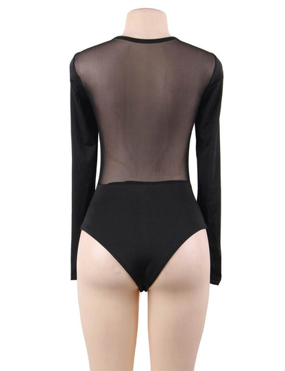 LONG SLEEVE MESH BODYSUIT