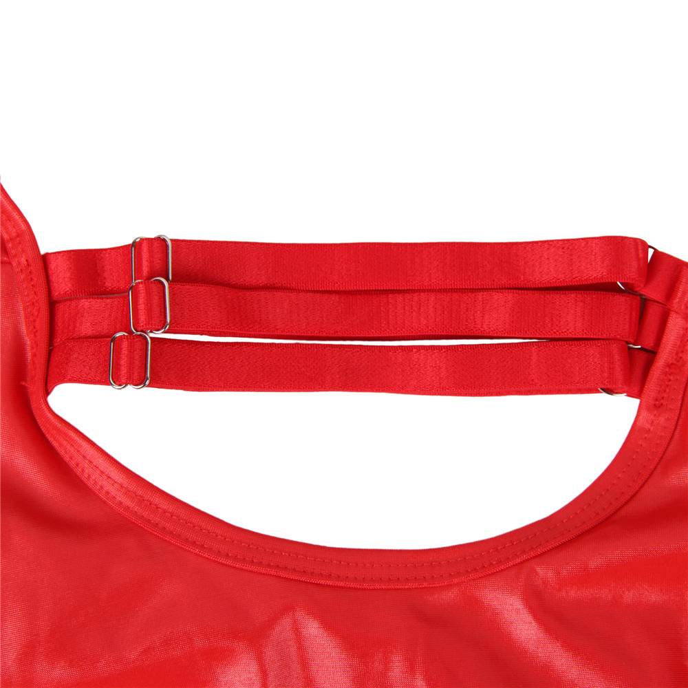 OPEN CUP LEATHER TEDDY
