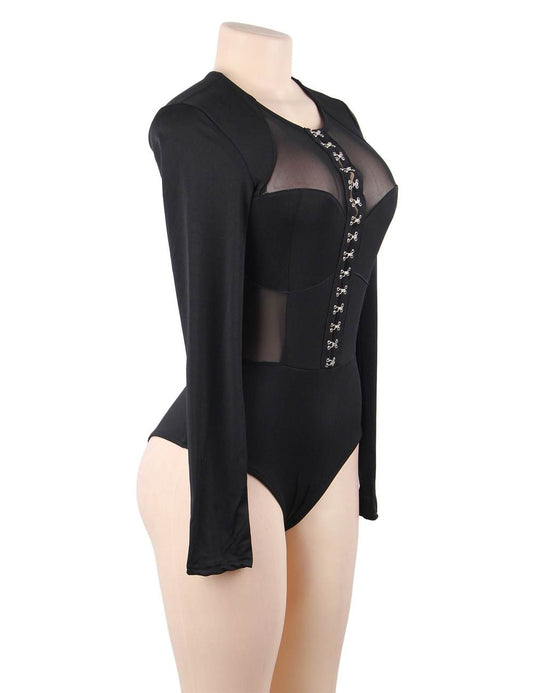 LONG SLEEVE MESH BODYSUIT