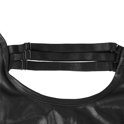 OPEN CUP LEATHER TEDDY