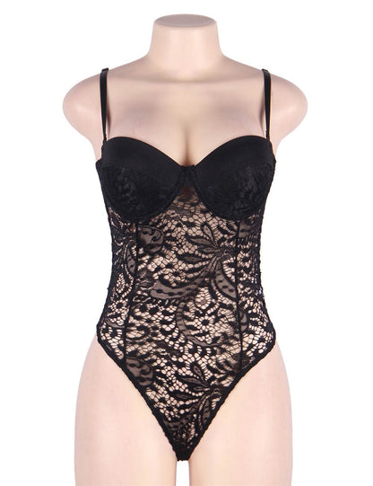 PUSH UP LACE TEDDY