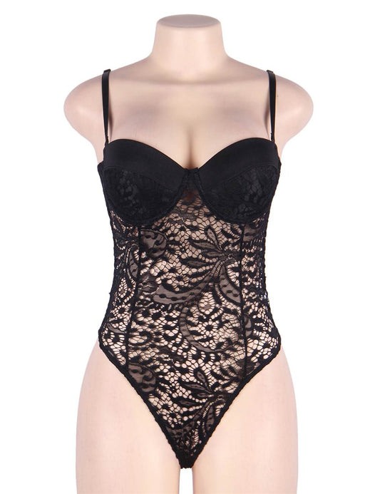 PUSH UP LACE TEDDY