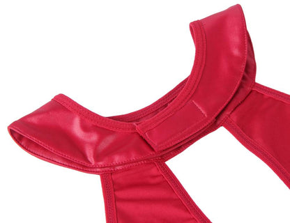 PU LEATHER LACE NIGHTY