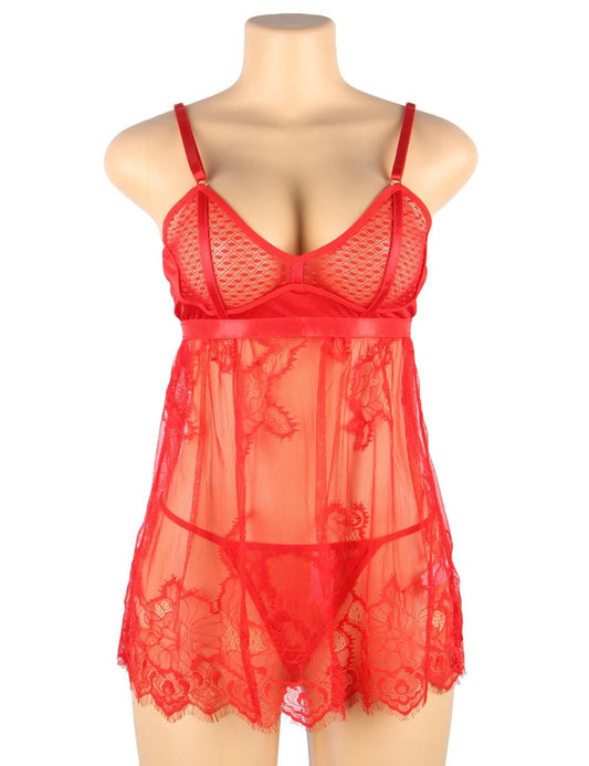ELEGANT LACE BABYDOLL