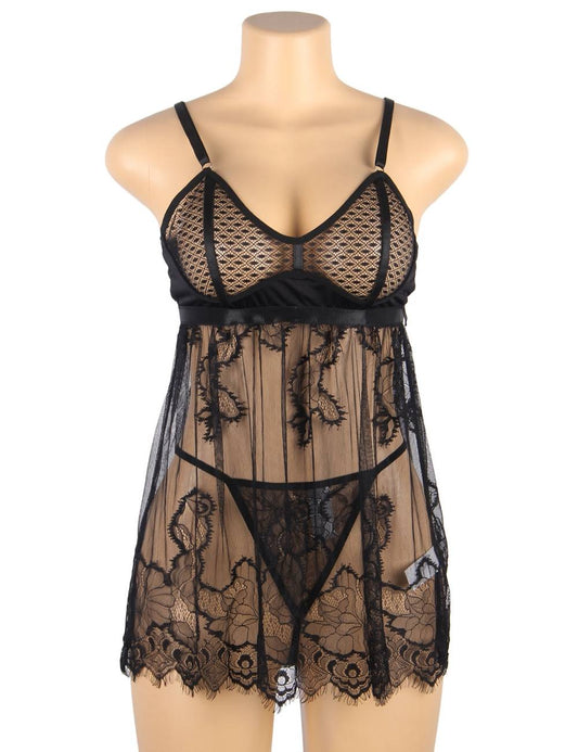 ELEGANT LACE BABYDOLL