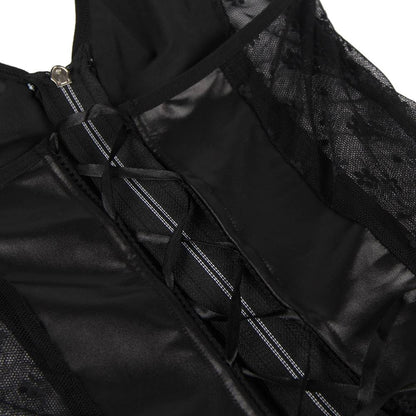 PU LEATHER LACE NIGHTY