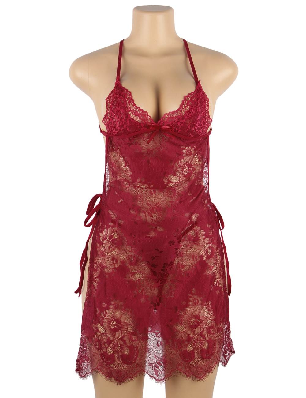 THIN HALTER NIGHTDRESS