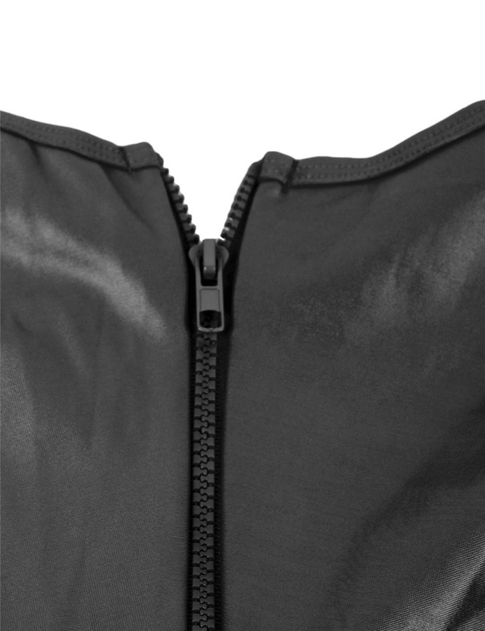 OPEN CUP LEATHER TEDDY