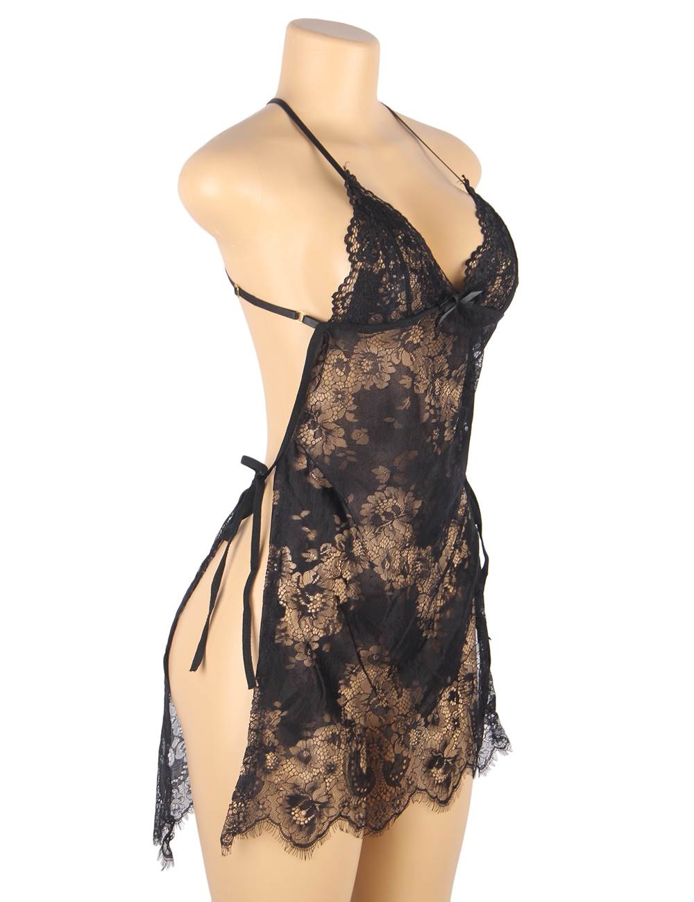 THIN HALTER NIGHTDRESS
