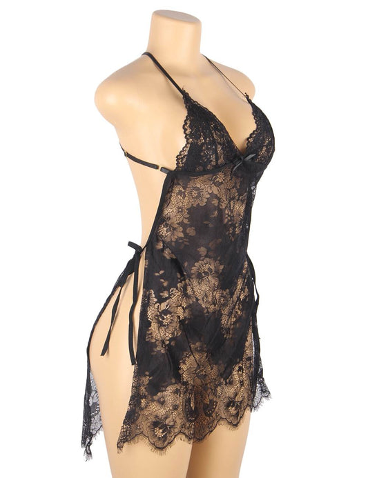 THIN HALTER NIGHTDRESS