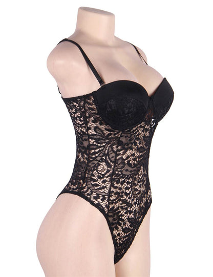 PUSH UP LACE TEDDY
