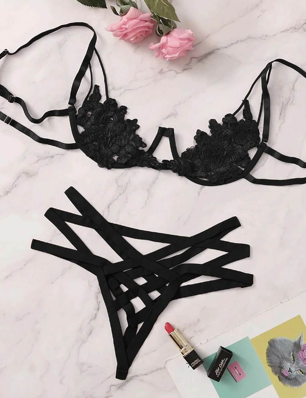 FLORAL BRA SET